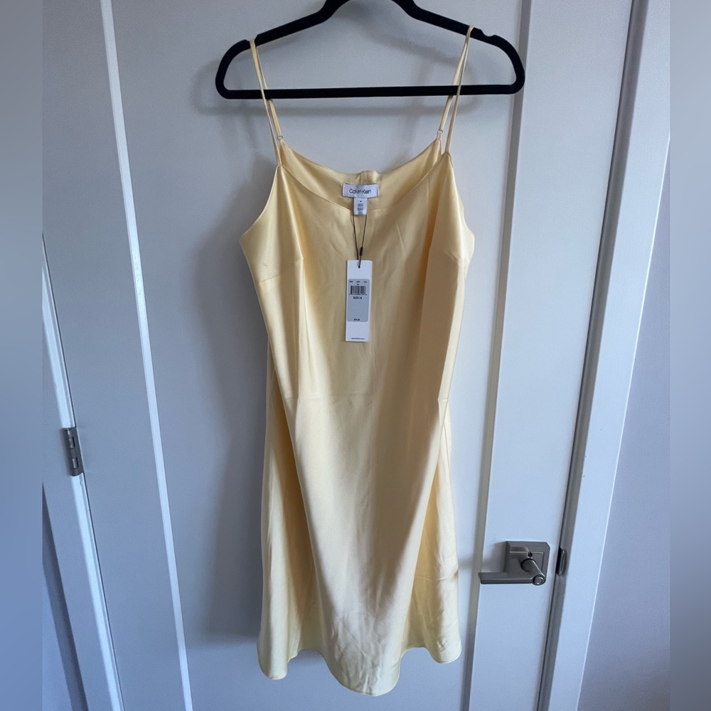 Calvin Klein Satin Slip Dress